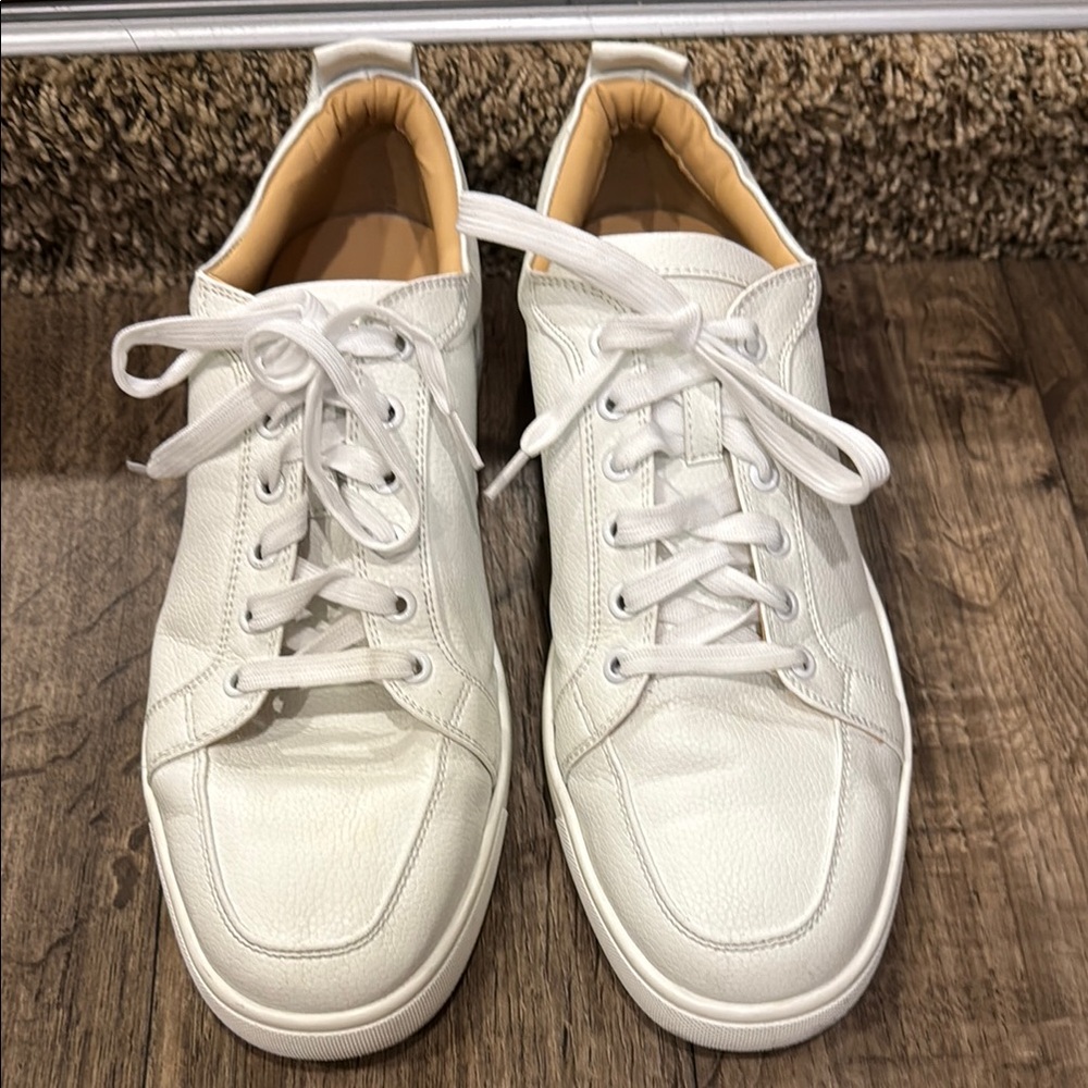 Christian Louboutin White Leather Sneakers Rantulow